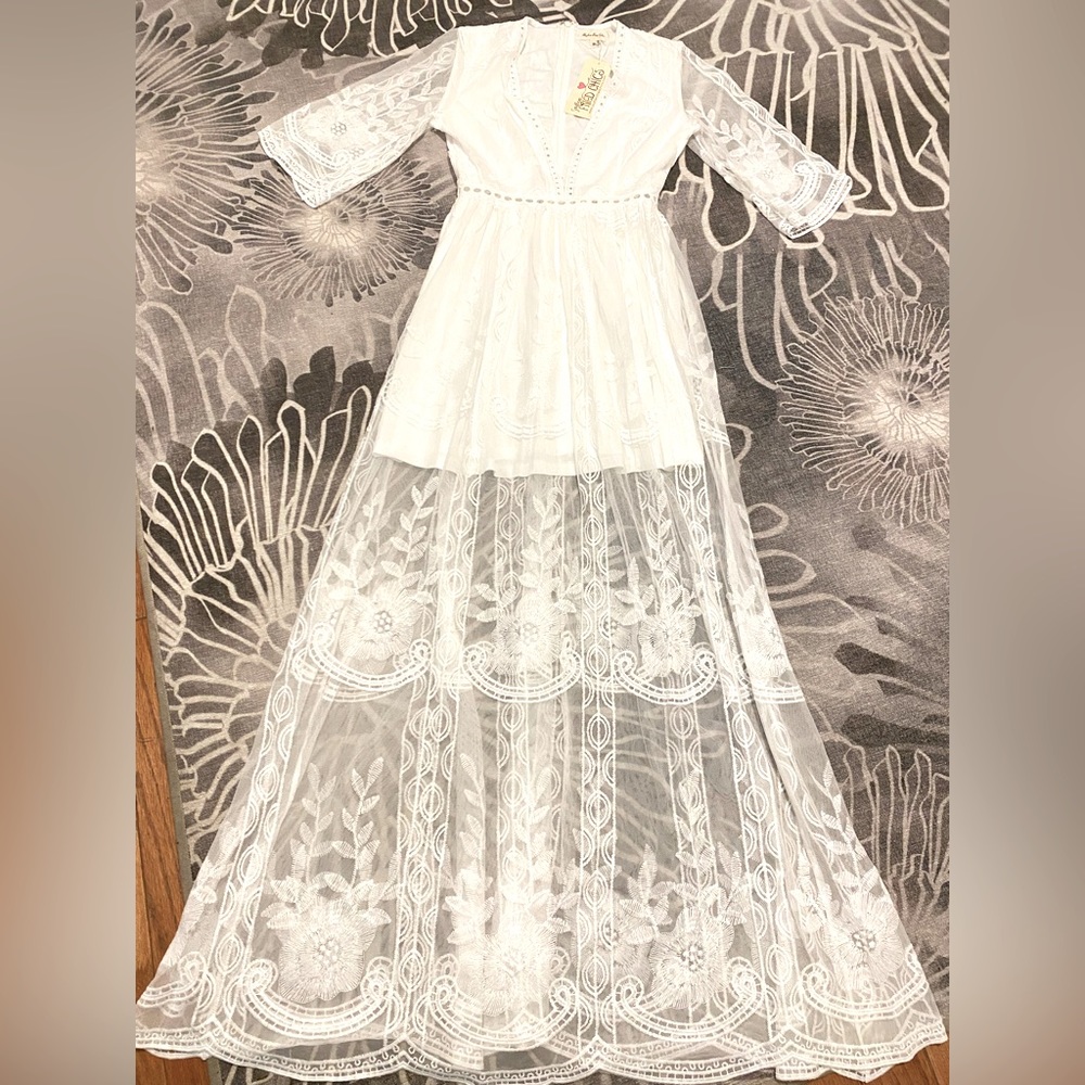 Boho Lace Maxi Dress
